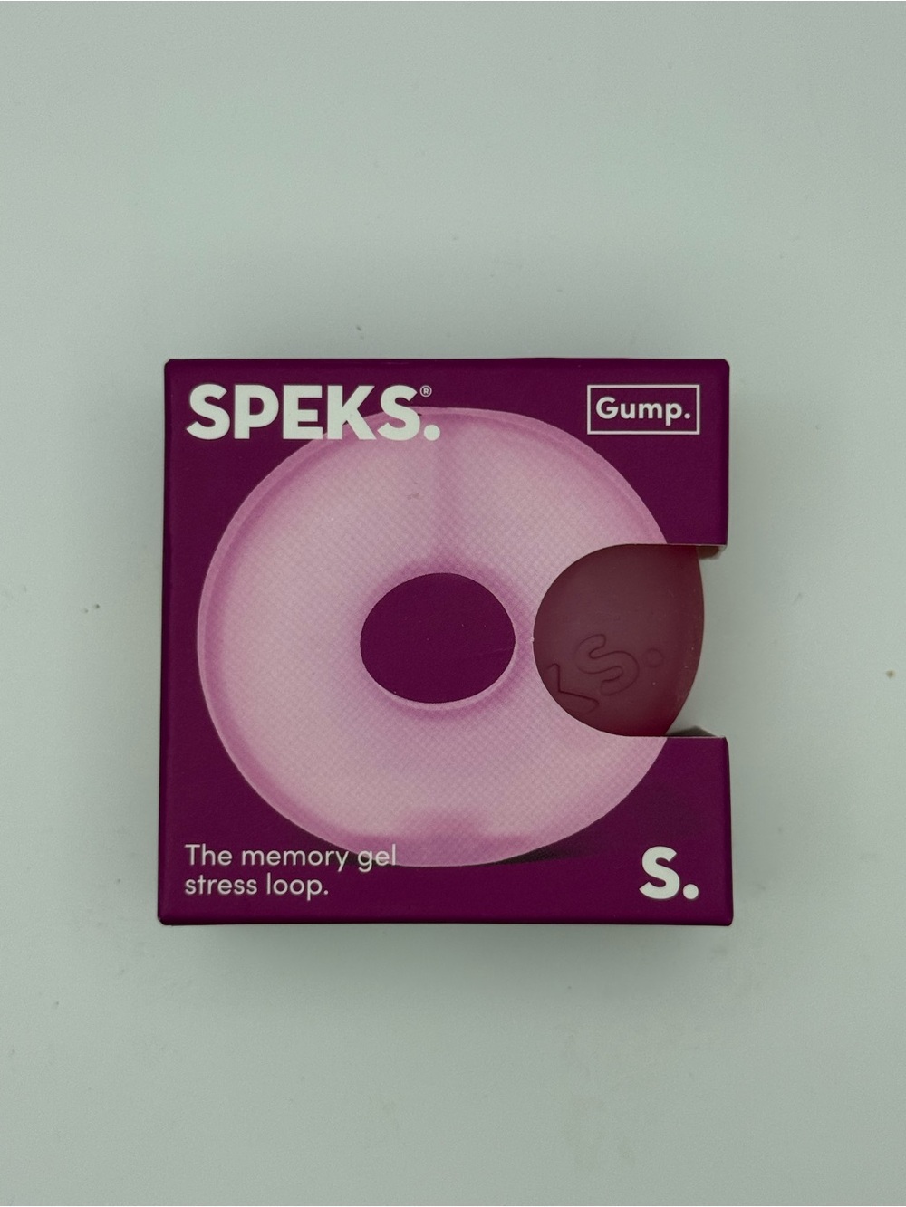 NWT Speks Gump Pink Memory Gel Stress Loop Squishy Sensory Fidget Toy